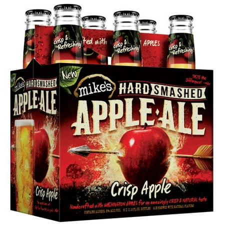 Mike's Hard Smashed Apple Ale Crisp Apple Malt Beverage, 6 pack, 11.2 fl oz