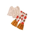 thumbnail image 3 of goowrom Ensemble d'Halloween pour Bébé Fille Motif Tournesol Citrouille, 3 of 10