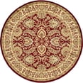 thumbnail image 1 of Unique Loom Tapis de Bordure Complexe Voyage 8' x 8' Rond Rouge/tan, 1 of 1