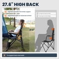 thumbnail image 4 of Overmont Camping Chair with Lumbar Support for Adults - Oversized with High Back Supports 450 LBS - Heavy Duty Folding Chair Portable for Outdoor Lawn Patio Balcony with Patent No.: US D1.028.543 S, 4 of 9