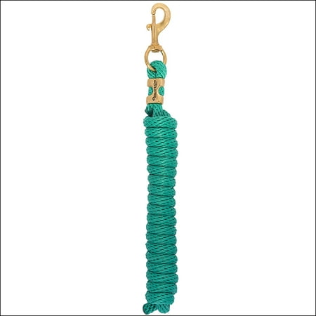 

5/8 X 8 Weaver Polypropylene Soft Lead Rope W/ Solid Brass 225 Snap Green