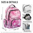 thumbnail image 3 of HELLHERO Cherry Blossom Gradient Zaino per ragazze with multi-tasche, Ergonomic Breathable 17 Inch Kids Backpack for Girls for School Back to School, 3 of 6