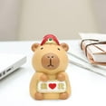 thumbnail image 3 of Mini figura de capibara, colección de figuritas de escritorio, artesanía, adorno de capibara Estilo D, 3 of 7