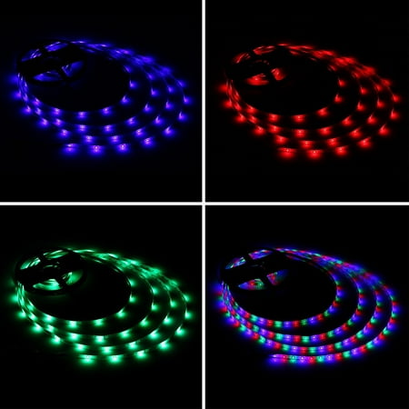 Led Flexible EEEKit 16.4ft/5M 3528SMD RGB 300LEDs LED Rope Lights Flexible Strip Lighting Indoors Halloween Christmas Decoration ()