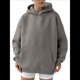 thumbnail image 2 of Sudadera Holgada de Larga con Capucha para Mujer, Estilo Informal, para Otoño e Invierno. Gris XL, 2 of 7