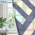 thumbnail image 4 of Yayeee Window Curtains Light Filtering 63"x42" Grommet Panel Pair Home Living Room Decor, Green Stripes, 4 of 7