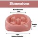 thumbnail image 2 of Comedero lento para perros, comedero para perros medianos y grandes, platos de alimentación para evitar asfixia, comedero antideslizante para rompecabezas (460 ml)Rosa), 2 of 5
