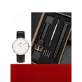 thumbnail image 2 of Correa de reloj DW de piel auténtica para hombre y mujer, de liberación rápida, duradera, de 14, 18, 20 y 22 mm, estilo antiguo y clásico de piel de vaca, 2 of 5