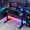 Black + Wood + Stainless Steel + Modern, variant on AUU Electric Height Adjustable Standing Desk 48" x 24" – Black Computer Workstation with 3 Memory Presets for Home Office, Study, and Gaming
