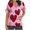 C, variant on Lopecy-Sta Graphic Tees Women Valentine's Day Gifts Women's Valentine's Day Short Sleeved V-Neck Top with Printed Pocket Protective Clothing Top