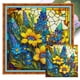 thumbnail image 1 of Bordado Algodón Punto Cruz Girasol Con Vitral 14CT 40x40cm, 1 of 9