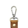 thumbnail image 2 of DYNWAVECA Fashion Leather Keychain, Unisex Key Chain Holder, Business Metal Key with Belt Loop, Key Brown, 2 of 3