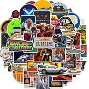 Back to the Future Movie Themed Set of 50 Assorted Stickers Decal Set