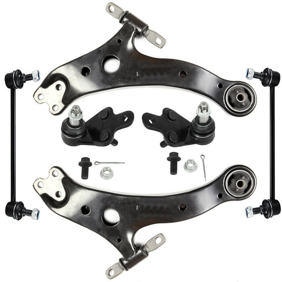 cciyu Lower Control Arm Lower Ball Joint Sway Bar End Link Compatible fit for 2007-2011 for Toyota Camry 6pcs Suspension Kit