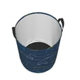 thumbnail image 3 of Goofa Shark Printed Circular Hamper,Laundry Basket with Handles,Storage Baskets Foldable,Large Capacity Laundry Hamper-, 3 of 8