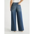 thumbnail image 3 of Sofia Jeans Women's Lightweight Luxe Mid Rise Wide Leg Trousers, 32" Inseam, Sizes 0-20, 3 of 6