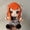 Orange-haired Girl, variant on Pink Hair Anime Girl Plush Toy, 7.8 Inch Soft Stuffed Figure for Fans & Kids