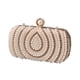 thumbnail image 2 of Bolso de mano, bolso de novia, bolso de mano de lujo con cadena, bolso formal de cóctel con perlas beige, 2 of 9