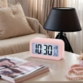 thumbnail image 2 of Unique Bargains Gentle Wake-Up Sound Alarm Clock Pink 5.3"L x 1.8"W x 3.0"H, 2 of 5
