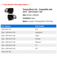 thumbnail image 2 of Towing Mirror Set - Compatible with 2015 - 2019 Ford F-150 2016 2017 2018, 2 of 4
