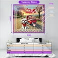 thumbnail image 5 of Be My Valentine's Maltese Truck Full of Love Flower Balloon Tapestry Maltese Dog Lover Gifts Idea Wall Hanging Backdrop Home Decor - 02029, 5 of 5