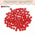 thumbnail image 3 of Uxcell 200 piezas de cuentas redondas de acrílico rojas de 6 mm de diámetro y 1.9 mm de agujero, bolas de resina plástica suaves sueltas para hacer joyas, pulseras, collares, aretes, bricolaje, 3 of 7
