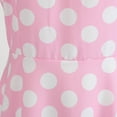 thumbnail image 6 of JGGSPWM Womens Sweetheart Neck Sleeveless Dress 50s 60s Vintage Bow Tie Waist Dresses Polka Dot Dress A-line Dress Pink S, 6 of 9