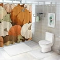 thumbnail image 7 of Shiartex Pumpkins Autumn Painting Waterproof Shower Curtain with Hooks, Machine Washable Polyester Fiber Fabric for Bathroom Decoration 36"x72, 7 of 7