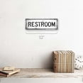 thumbnail image 2 of Outdoor Restroom 4"x12" Metal Sign, Wall Décor for Bath and Laundry, 2 of 4