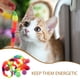 thumbnail image 5 of 5 pelotas interactivas para gatos con gusanos arcoíris para perseguirlos., 5 of 6
