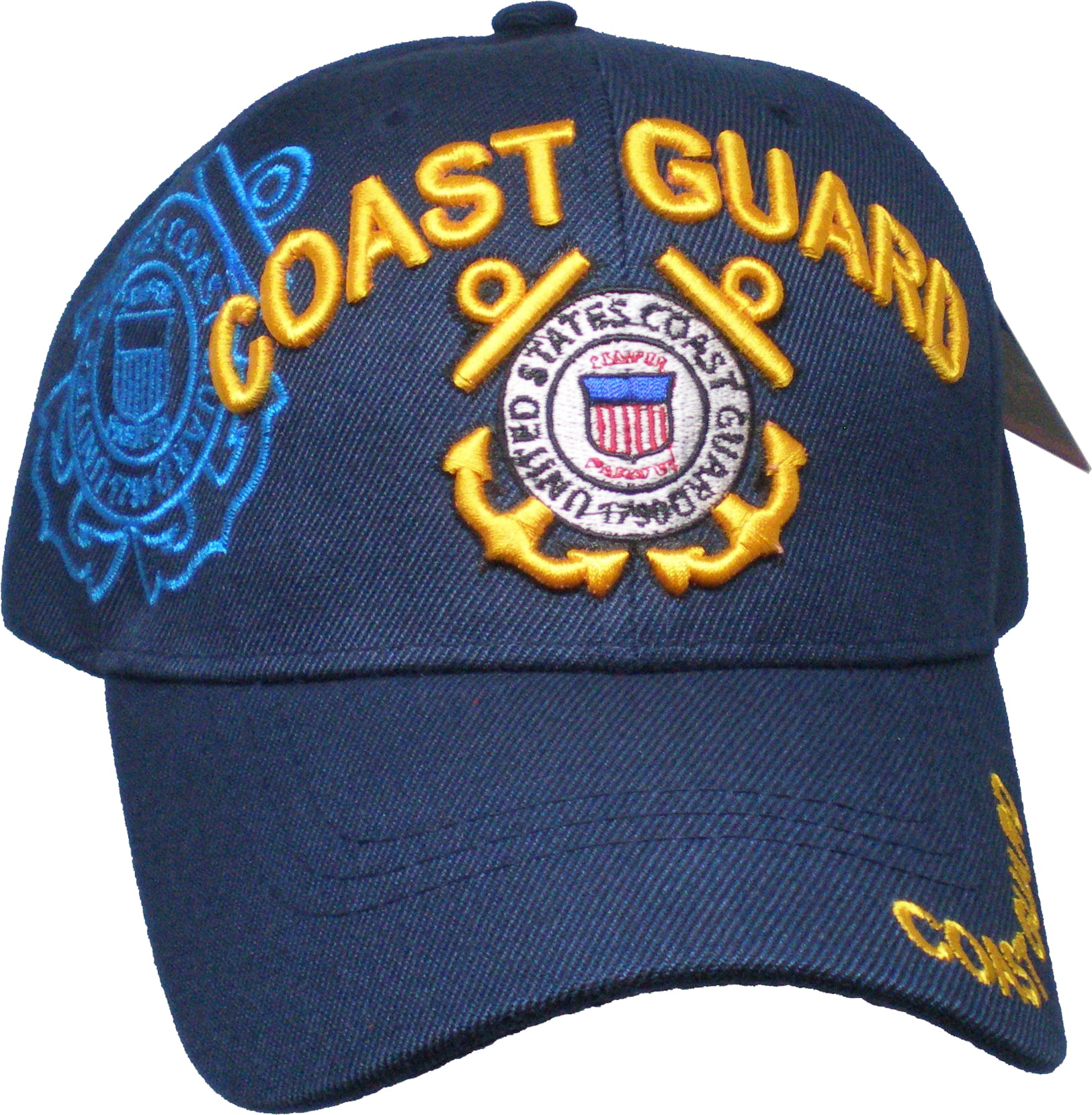 COAST GUARD  HAT NAVYBLUE WITH SHADOW MILITARY CAP U.S 