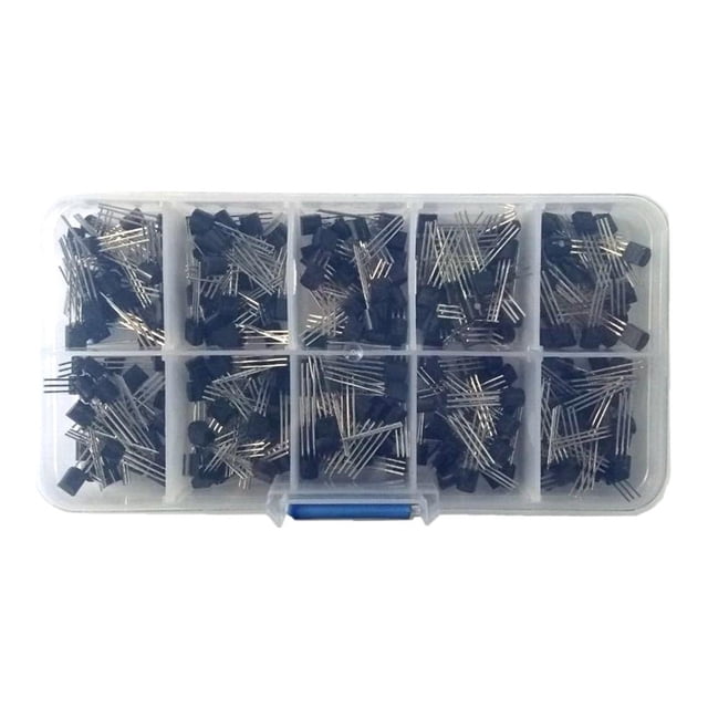 300Pcs (10 Value) de Surtido de Transistores TO-92 en Caja Componentes Electrónicos shamjiam Transistor de baja potencia