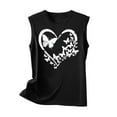 thumbnail image 3 of LiMoi Sleeveless Blouses for Women Cotton Womens T Shirts Loose Fit Cotton Printed T Shirts Tank Tops for Women, 3 of 4