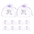 thumbnail image 4 of 10 bolsitas vacías con cordón de organza para lavanda, especias y hierbas, para recuerdo de boda, 4 of 7