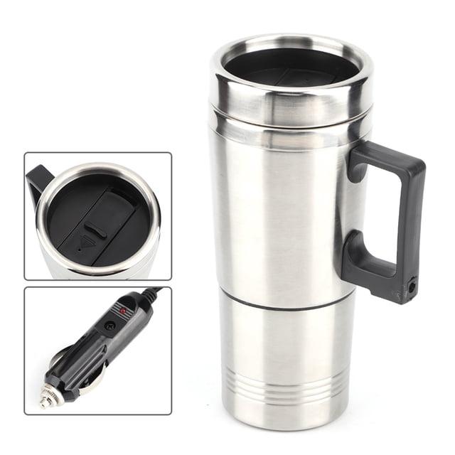 Car Electric Kettle, 12V 350ML+150ML Heating Cup, Durable Cup Warmer, Tea For Heating Coffee