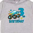 thumbnail image 3 of Inktastic 3rd Birthday Monster Truck Toddler Hoodie, 3 of 4