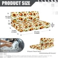 thumbnail image 7 of XYZCANDO Sunflower Pumpkin RV Dinette Cushions Stretchable Camper Decor Washable Sofa Covers for 2 Cushion Couch Universal Furniture Covers for Sofa and Loveseat, 7 of 7