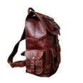 thumbnail image 3 of Jaald 16" Leather Backpack Rucksack Vintage Weekender Laptop Bag Travel Knapsack College Daypack BookBag Office Christmas Gift for Men Women, 3 of 5