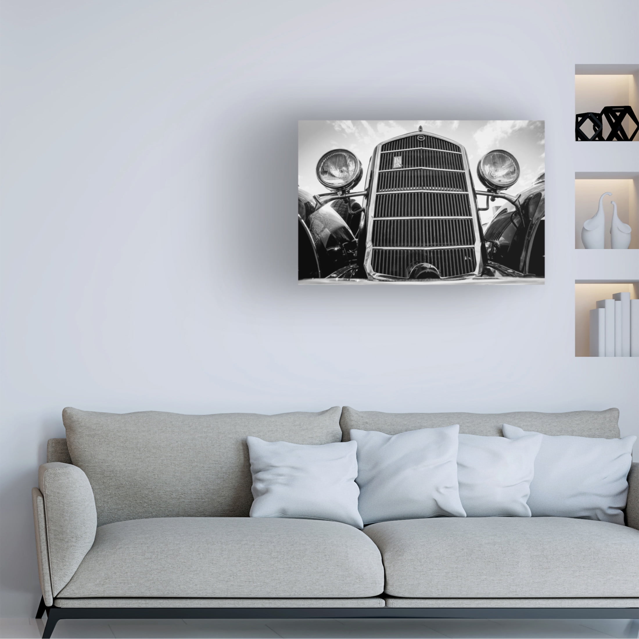 Canvas Wall Art - Alexander Yakovlev 'Vintage Car' Wall Art for Living Room, Bedroom, or Office Décor by Trademark Fine Art - 24 x 16 Inches