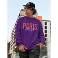thumbnail image 2 of Paris France Nude Pink Lettering Sweatshirt Men -Image by Shutterstock, Male 4X-Large, 2 of 4