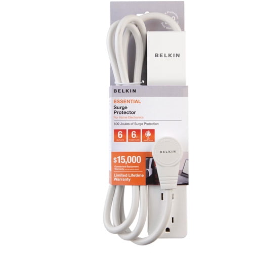 Belkin 6 Outlet Surge Protector White