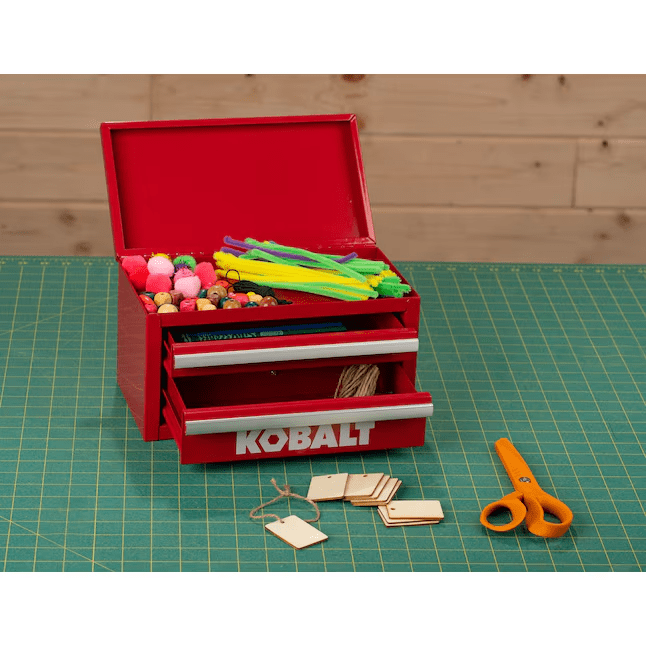 Kobalt Mini 2-Drawer Red Steel Tool Box