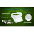 thumbnail image 3 of 10 Brushed Cotton Sandwich Visors Set - Unconstructed, Velcro closure - White Black, 3 of 5