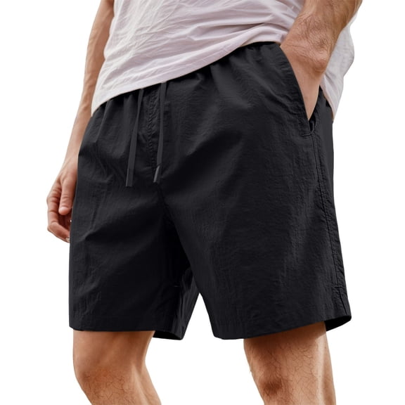 ibiyuan Sweat Shorts Stretch Chino Shorts Mens Shorts Casual Elastic Waist Drawstring Mens Athletic Shorts Lightweight Straight Summer Shorts Summer Beach Shorts with Pockets