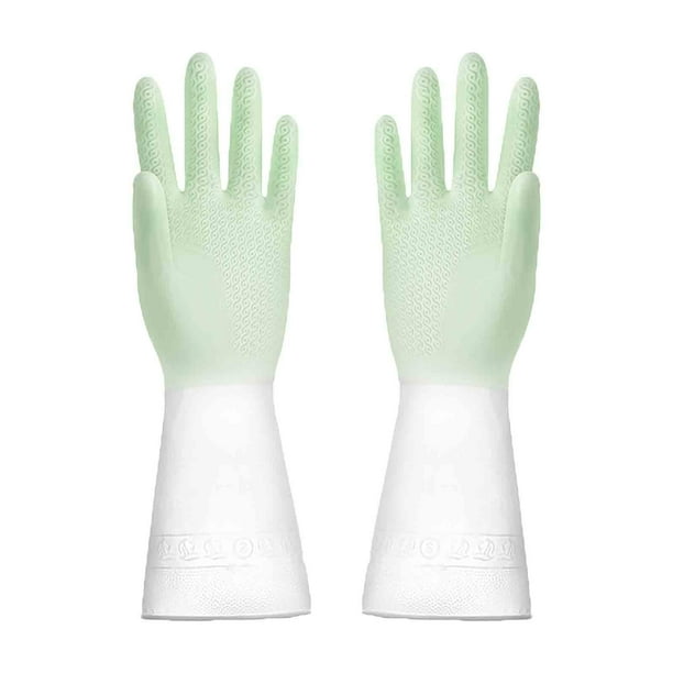 Guantes de limpieza de goma engrosados Guantes de lavavajillas engrosados Guantes de goma para limpieza de cocina y tareas domésticas Guantes de goma para protección de manos