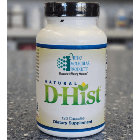 Ortho Molecular Product Natural D-Hist - 120 Capsules