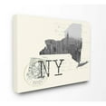 thumbnail image 2 of The Stupell Home Decor New York Black and White Photograph on Cream Paper Postcard Canvas Wall Art, 2 of 3