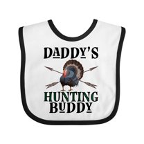 Inktastic Turkey Hunter Daddys Hunting Buddy Boys Baby Bib