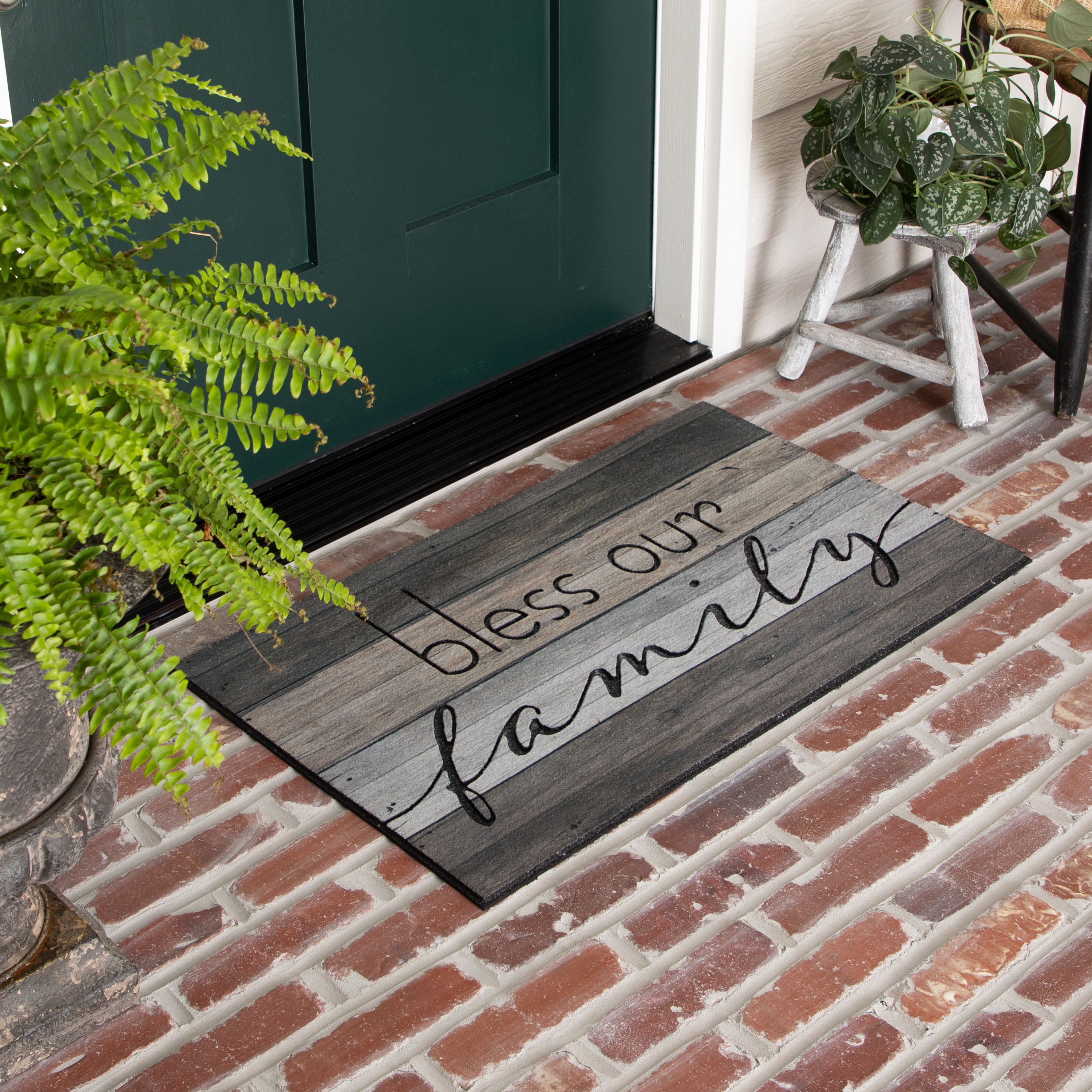 Mohawk Home Bless Our Family Wood Plank Doormat, 18" x 30" Walmart