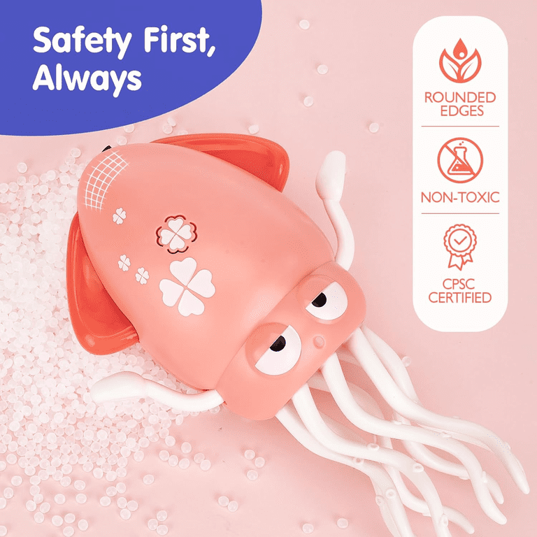 Pulpo Bailarín Con Luces Y Música – Robot Calamar Interactivo De 15x8.3 Cm Para Bebés